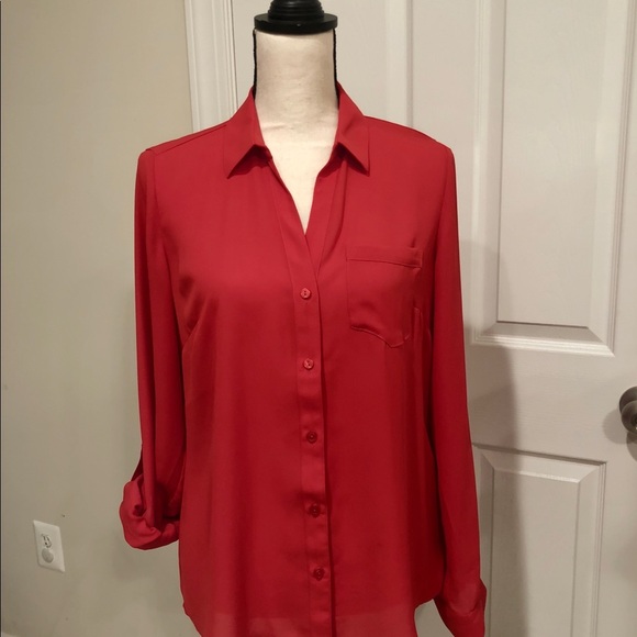 ❗️Sale🔥The Limited Brand red button up - Picture 1 of 7